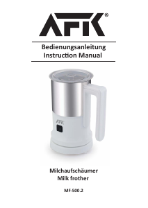 Manual AFK MF-500.2 Milk Frother