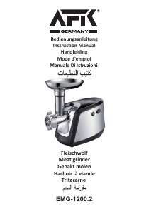 Mode d’emploi AFK EMG-1200.2 Hachoir à viande