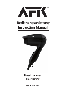 Bedienungsanleitung AFK HT-1200.18C Haartrockner