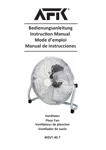 Manual de uso AFK MSVT-40.7 Ventilador