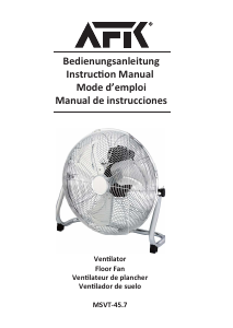 Mode d’emploi AFK MSVT-45.7 Ventilateur
