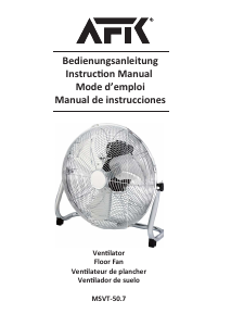 Handleiding AFK MSVT-50.7 Ventilator