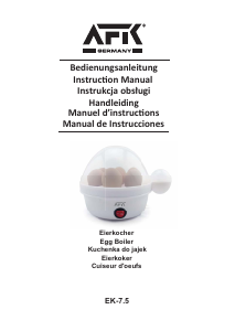 Manual de uso AFK EK-7.5 Cocedor de huevos