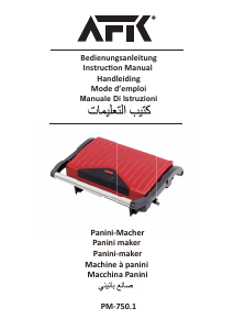 Bedienungsanleitung AFK PM-750.1 Kontaktgrill