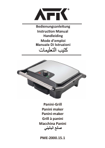 Handleiding AFK PME-2000.15.1 Contactgrill