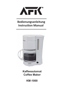 Bedienungsanleitung AFK KM-1000 Kaffeemaschine