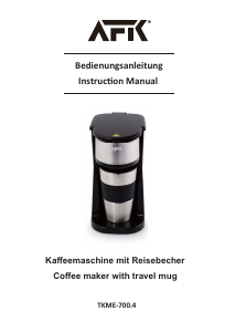 Bedienungsanleitung AFK TKME-700.4 Kaffeemaschine