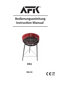 Handleiding AFK BQ-S3 Barbecue