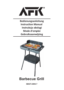 Manual AFK SBGT-2000.7 Barbecue