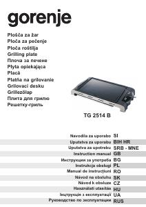 Instrukcja Gorenje TG2514B Grill stołowy