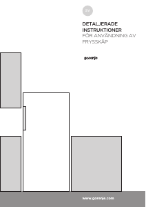 Bruksanvisning Gorenje FN86192W Frys