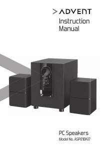 Manual Advent ASP21BK17 Speaker