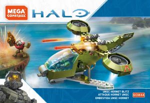 Bedienungsanleitung Mega Construx set GCM44 Halo UNSC Hornet blitz