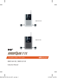 Manual Radionette REXE1GY15E Radio