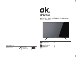 Bedienungsanleitung OK ODL 32652H-TB LED fernseher