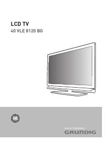 Bedienungsanleitung Grundig 40 VLE 8120 BG LCD fernseher