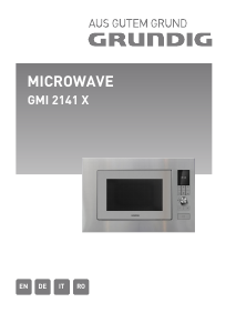 Bedienungsanleitung Grundig GMI 2141 X Mikrowelle