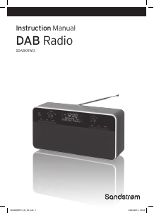 Manual Sandstrøm SDABXRW13 Radio