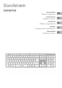 Brugsanvisning Sandstrøm SWKBFS16 Tastatur