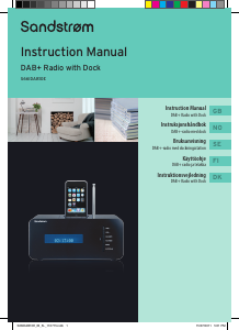 Manual Sandstrøm S66IDAB10E Alarm Clock Radio