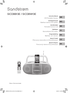 Návod Sandstrøm SICDBW13E Stereo súprava