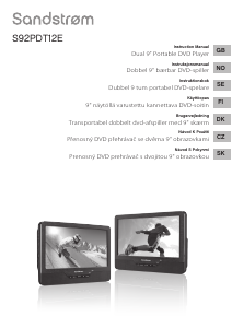 Návod Sandstrøm S92PDT12E DVD prehrávač
