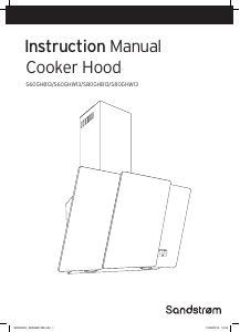 Manual Sandstrøm S80GHB13 Cooker Hood