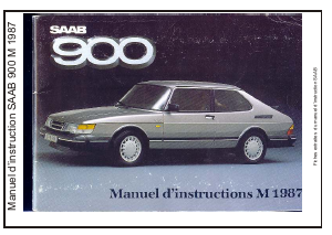 Mode d’emploi Saab 900 M (1987)
