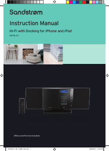 Manual Sandstrøm SHFGLC11 Speaker Dock