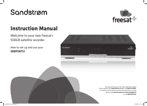 Handleiding Sandstrøm SHDFSAT12 (Freesat+) Digitale ontvanger