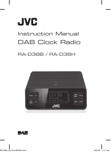 Manual JVC RA-D38B Alarm Clock Radio