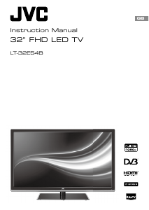 Manual JVC LT-32E54B LED Television