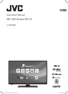 Manual JVC LT-28C680 LED Television