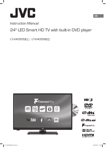 Manual JVC LT-24C655 LED Television