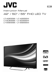 Manual JVC LT-42E55B LED Television