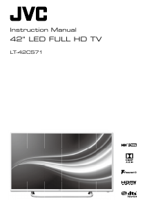 Manual JVC LT-42C571 LED Television