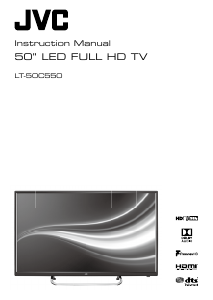 Manual JVC LT-50C550 LED Television