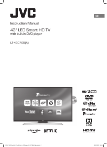 Manual JVC LT-43C795 LED Television