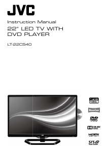 Manual JVC LT-22C540 LED Television