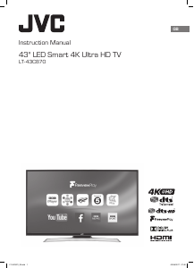 Manual JVC LT-43C870 LED Television