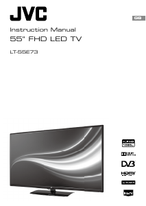 Manual JVC LT-55E73 LED Television