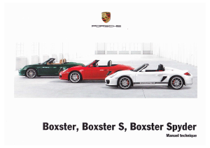 Mode d’emploi Porsche Boxter (2010)