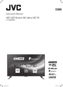 Manual JVC LT-49C860 LED Television