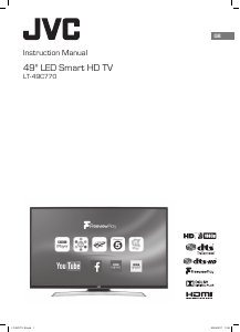 Manual JVC LT-49C770 LED Television