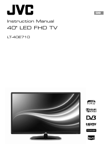 Manual JVC LT-40E710 LED Television