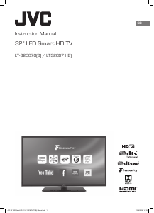 Manual JVC LT-32C670 LED Television