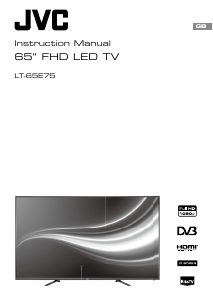 Manual JVC LT-65E75 LED Television