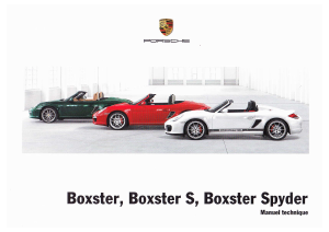 Mode d’emploi Porsche Boxter Spyder (2010)