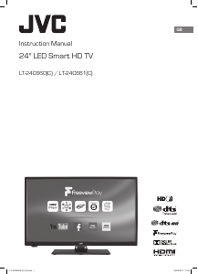 Manual JVC LT-24C661 LED Television