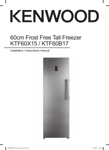 Manual Kenwood KTF60B17 Freezer